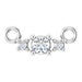 Ladies Natural Diamond Necklaces Center (Si2-Si3, G-H) — Platinum