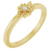 Ladies Natural Diamond Flower Ring (I1, G-H) — 14K Yellow Gold