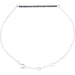 Ladies Natural Blue Sapphire Bracelet — 14K White Gold