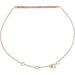 Ladies Natural Pink Sapphire Bracelet — 14K Rose Gold