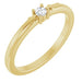 Ladies Natural Diamond Cross Promise Ring (I1, G-H) — 14K Yellow Gold