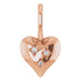 Ladies Natural Diamond Heart Charm/Pendant (I1, G-H) — 14K Rose Gold