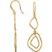 Ladies Natural Diamond Open Silhouette Earrings — 14K Yellow Gold