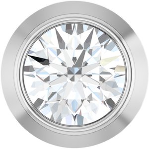 Ladies Natural Diamond Slide Pendant (Si2-Si3, G-H) — Platinum