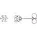 Ladies Natural Diamond Stud Earrings (I2, G-H) — Platinum