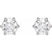 Lab-Grown Diamond Round 6-Prong Stud Earrings
