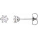 Ladies Natural Diamond Stud Earrings (Si2-Si3, G-H) — 14K White Gold