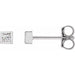 Lab-Grown Diamond Square Bezel-Set Stud Earrings