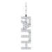 Ladies Natural Diamond "Faith" Charm/Pendant (I1, G-H) — Sterling Silver