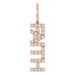Ladies Natural Diamond "Faith" Charm/Pendant (I1, G-H) — 14K Rose Gold