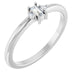 Ladies Natural Diamond Stackable Ring (SI2-SI3, GHI) — Platinum