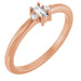 Ladies Natural Diamond Stackable Ring (I1, GHI) — 14K Rose Gold