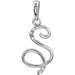 Ladies Natural Diamond Initial S Pendant (I1, G-H) — 14K White Gold