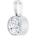 Lab-Grown Diamond Bezel-Set Solitaire Pendant