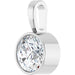 Lab-Grown Diamond Bezel-Set Solitaire Pendant