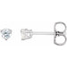Ladies Natural Diamond Earrings (I1, G-H) — 14K White Gold