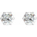 Lab-Grown Diamond Round 6-Prong Stud Earrings
