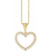 Ladies Natural Diamond Heart Necklace (I1, G-H) — 14K Yellow Gold