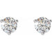 Lab-Grown Diamond Round 3-Prong Stud Earrings