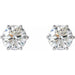 Lab-Grown Diamond Round 6-Prong Stud Earrings