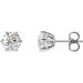 Lab-Grown Diamond Round 6-Prong Stud Earrings