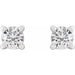 Lab-Grown Diamond Round 4-Prong Stud Earrings