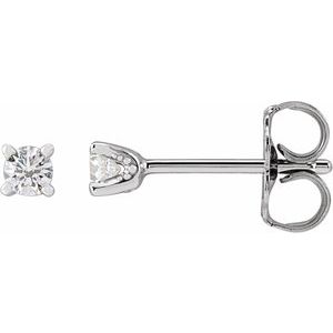 Lab-Grown Diamond Round 4-Prong Stud Earrings