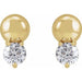 Lab-Grown Diamond Accented Bead Earrings