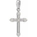 Ladies Natural Diamond Cross Pendant (I1, G-H) — Sterling Silver