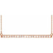 Lab-Grown Diamond Accented Bar Necklace