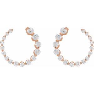 Lab-Grown Diamond Front-Back Earrings