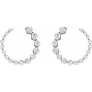Lab-Grown Diamond Front-Back Earrings