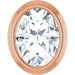 Ladies Rose-Cut Natural Diamond Slide Pendant (Vs/Si1, Ghi) — 14K Rose Gold