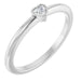 Ladies Natural Diamond Stackable Ring (SI2-SI3, GHI) — Platinum