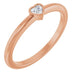 Ladies Natural Diamond Stackable Ring (SI2-SI3, GHI) — 14K Rose Gold