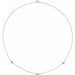 Lab-Grown Diamond Bezel-Set Station Necklace