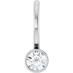 Ladies Natural Diamond Charm/Pendant (I1, G-H) — Sterling Silver