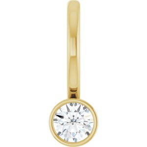 Ladies Natural Diamond Charm/Pendant (I1, G-H) — 14K Yellow Gold