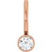 Ladies Natural Diamond Charm/Pendant (I1, G-H) — 14K Rose Gold
