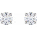 Lab-Grown Diamond Round 4-Prong Lightweight Stud Earrings - Style 1874