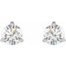 Lab-Grown Diamond Round 3-Prong Cocktail-Style Stud Earrings