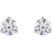 Lab-Grown Diamond Round 3-Prong Cocktail-Style Stud Earrings