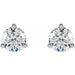 Lab-Grown Diamond Round 3-Prong Cocktail-Style Stud Earrings