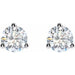 Lab-Grown Diamond Round 3-Prong Cocktail-Style Stud Earrings