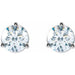 Lab-Grown Diamond Round 3-Prong Cocktail-Style Stud Earrings