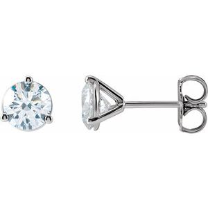 Lab-Grown Diamond Round 3-Prong Cocktail-Style Stud Earrings