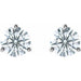 Lab-Grown Diamond Round 3-Prong Cocktail-Style Stud Earrings
