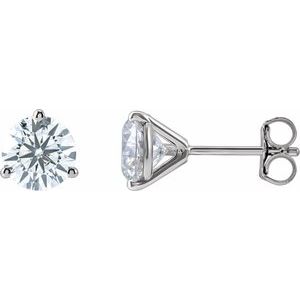 Lab-Grown Diamond Round 3-Prong Cocktail-Style Stud Earrings