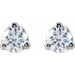 Lab-Grown Diamond Round 3-Prong Cocktail-Style Stud Earrings
