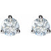 Lab-Grown Diamond Round 3-Prong Cocktail-Style Stud Earrings